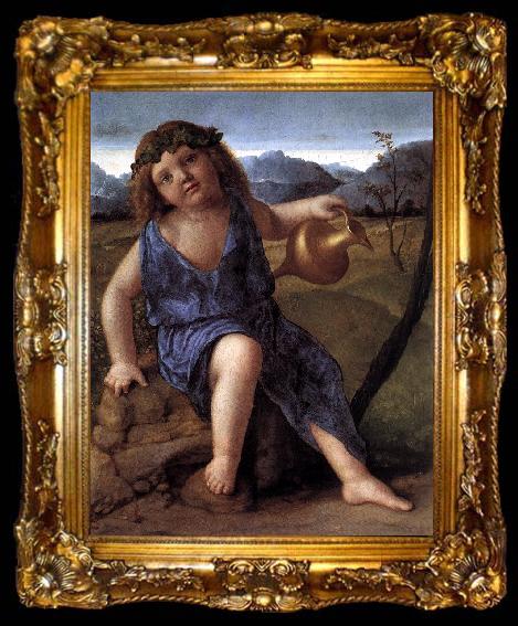 framed  BELLINI, Giovanni Young Bacchus ffh, ta009-2